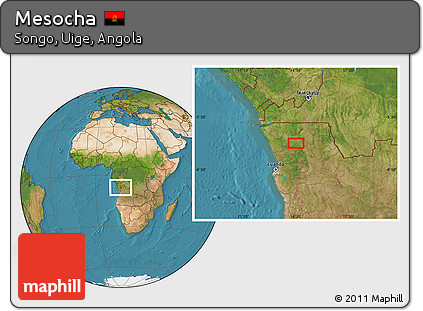 Satellite Location Map of Mesocha