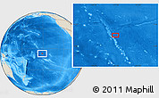 Shaded Relief Location Map of the area around 7° 10' 2" S, 151° 13' 29" W