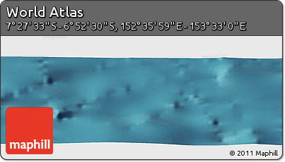 Satellite Panoramic Map of the Area around 7° 10' 2" S, 153° 4' 29" E