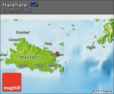 Physical 3D Map of Harehare