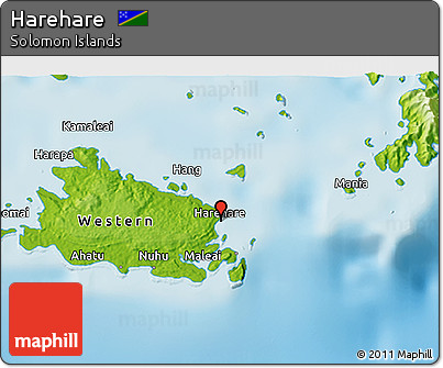 Physical 3D Map of Harehare