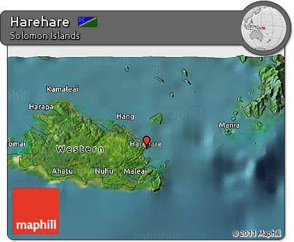 Satellite 3D Map of Harehare
