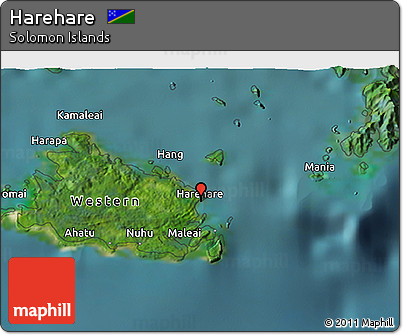 Satellite 3D Map of Harehare