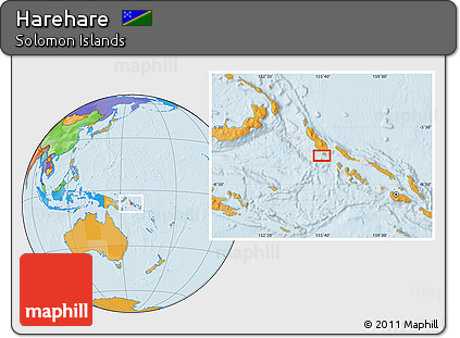 Political Location Map of Harehare