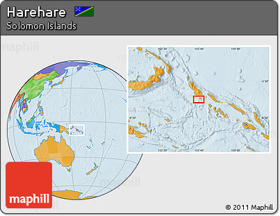 Political Location Map of Harehare