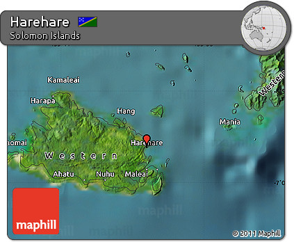 Satellite Map of Harehare