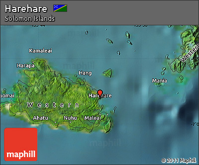 Satellite Map of Harehare