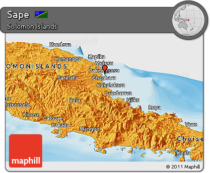 Political Panoramic Map of Sape