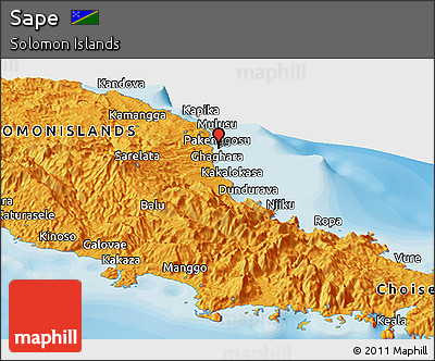 Political Panoramic Map of Sape