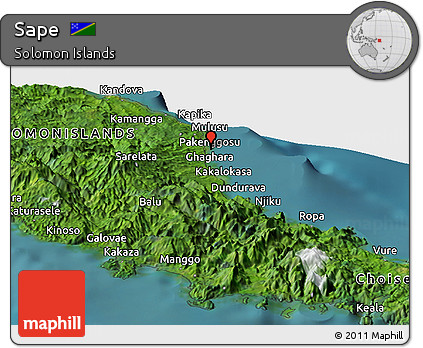 Satellite Panoramic Map of Sape