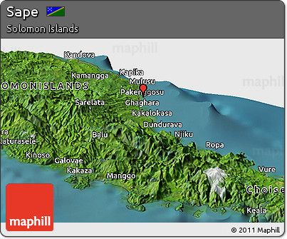 Satellite Panoramic Map of Sape