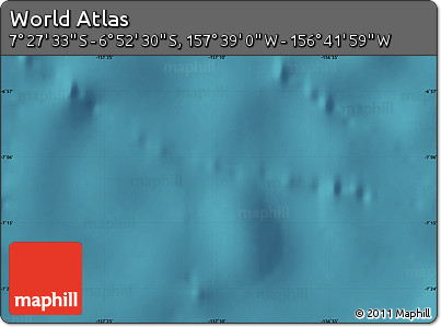 Satellite Map of the Area around 7° 10' 2" S, 157° 10' 30" W