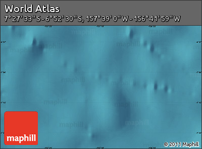 Satellite Map of the Area around 7° 10' 2" S, 157° 10' 30" W