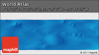 Political Panoramic Map of the Area around 7° 10' 2" S, 157° 10' 30" W