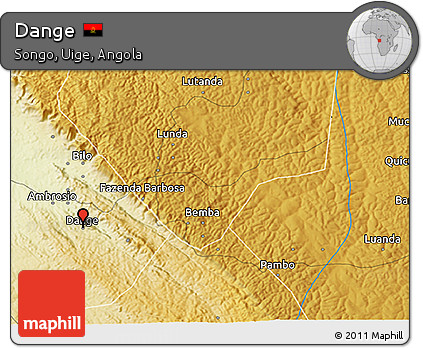 Physical 3D Map of Dange
