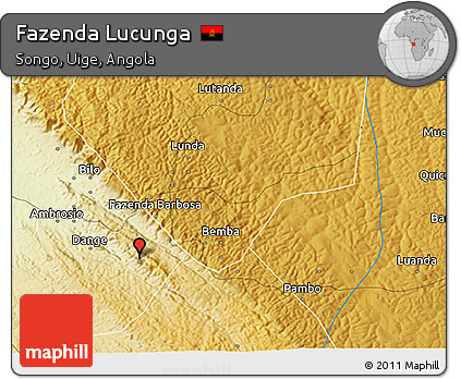 Physical 3D Map of Fazenda Lucunga