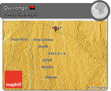 Physical 3D Map of Quicongo