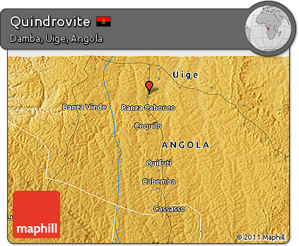Physical 3D Map of Quindrovite