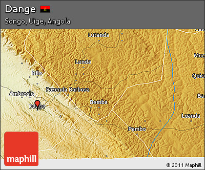 Physical 3D Map of Dange