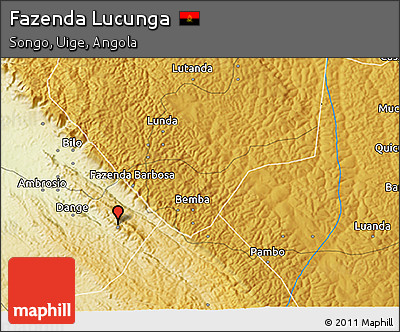 Physical 3D Map of Fazenda Lucunga