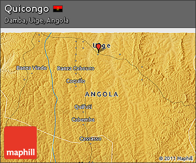 Physical 3D Map of Quicongo