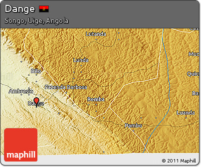 Physical 3D Map of Dange