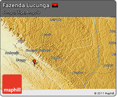 Physical 3D Map of Fazenda Lucunga