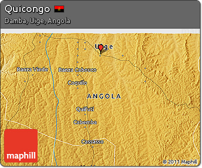 Physical 3D Map of Quicongo