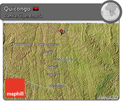 Satellite 3D Map of Quicongo