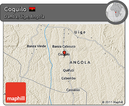 Shaded Relief 3D Map of Coquilo