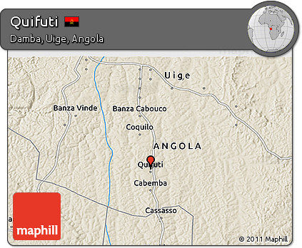 Shaded Relief 3D Map of Quifuti