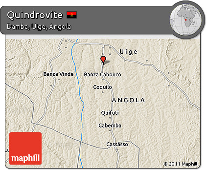 Shaded Relief 3D Map of Quindrovite