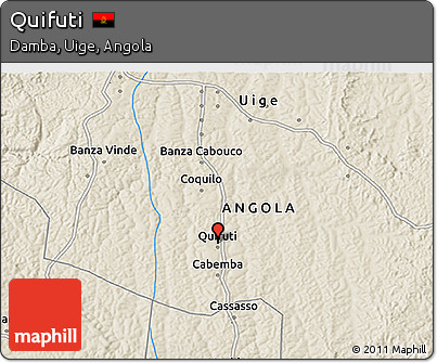 Shaded Relief 3D Map of Quifuti
