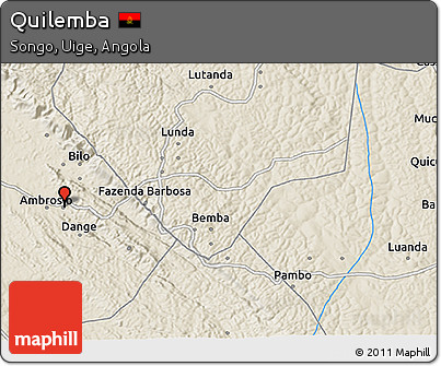Shaded Relief 3D Map of Quilemba