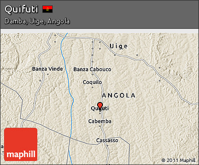 Shaded Relief 3D Map of Quifuti