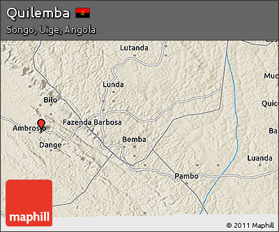 Shaded Relief 3D Map of Quilemba