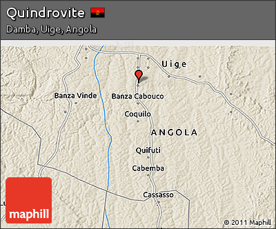 Shaded Relief 3D Map of Quindrovite