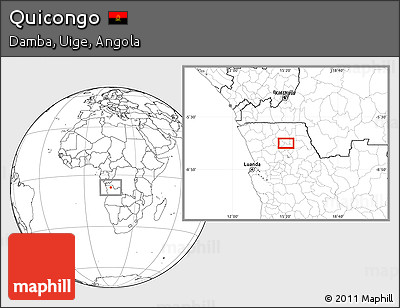 Blank Location Map of Quicongo