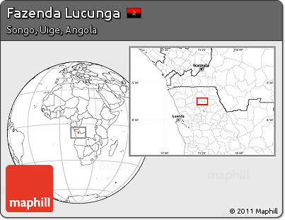 Blank Location Map of Fazenda Lucunga