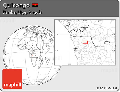 Blank Location Map of Quicongo