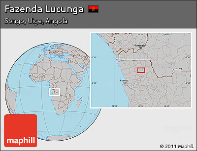 Gray Location Map of Fazenda Lucunga