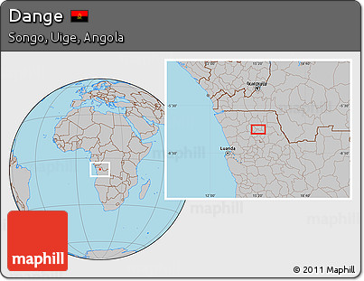 Gray Location Map of Dange