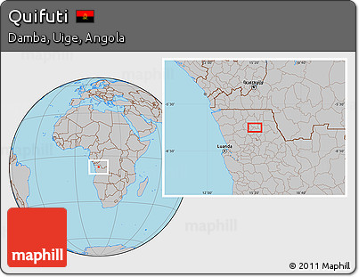Gray Location Map of Quifuti
