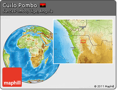 Physical Location Map of Cuilo Pombo