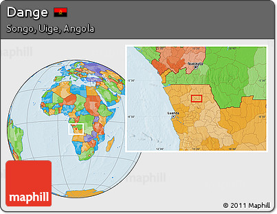 Political Location Map of Dange