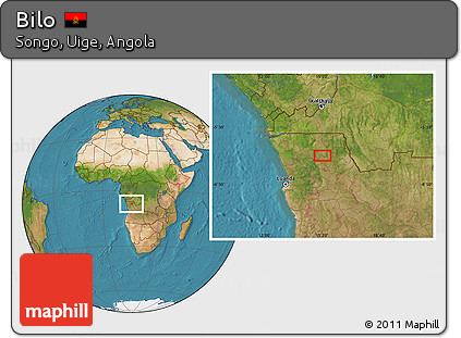 Satellite Location Map of Bilo