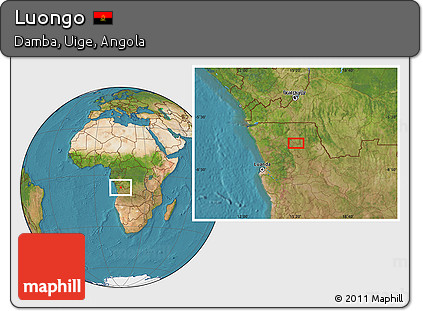 Satellite Location Map of Luongo