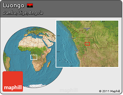 Satellite Location Map of Luongo
