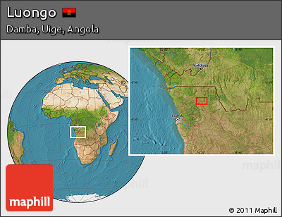 Satellite Location Map of Luongo