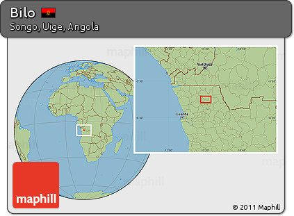 Savanna Style Location Map of Bilo